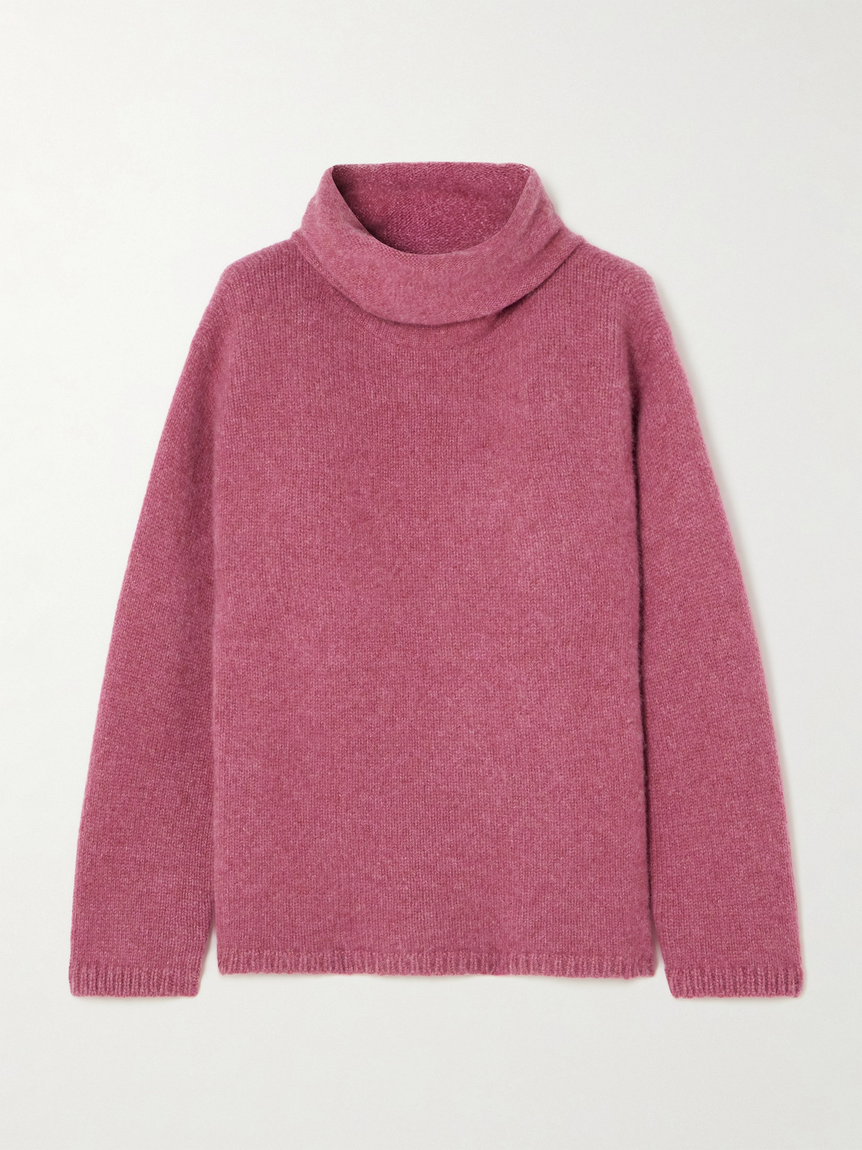 The Elder Statesman Cashmere Turtleneck Sweater In Pink