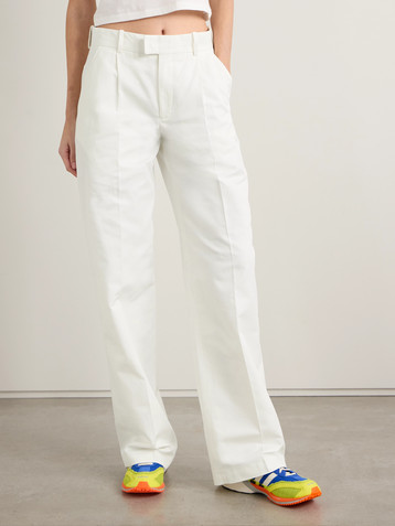 BETTTER Everest pleated cotton-twill straight-leg pants