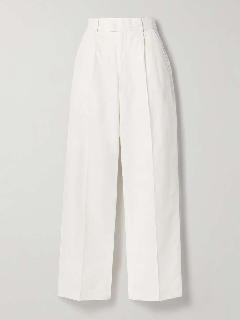 BETTTER Everest Pleated Cotton-twill Straight-leg Pants