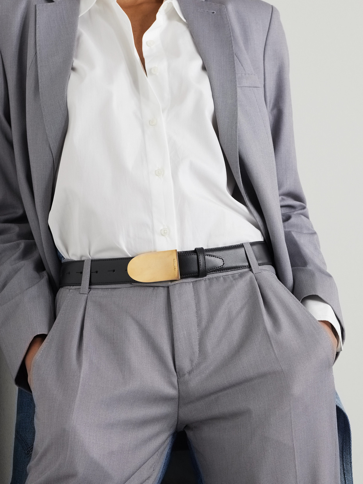 Bettter Leather Waist Belt In Black