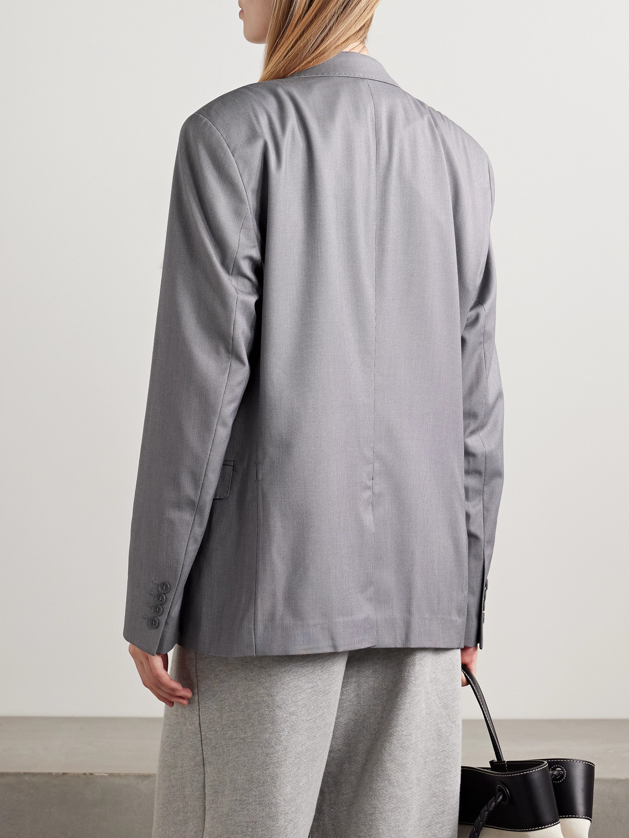 Denicoat Convertible Wool-Blend And Denim Coat