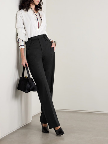 BETTTER Wool-twill straight-leg pants