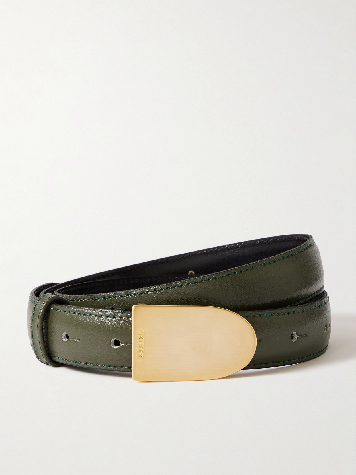 Bettter Leather Waist Belt In Green