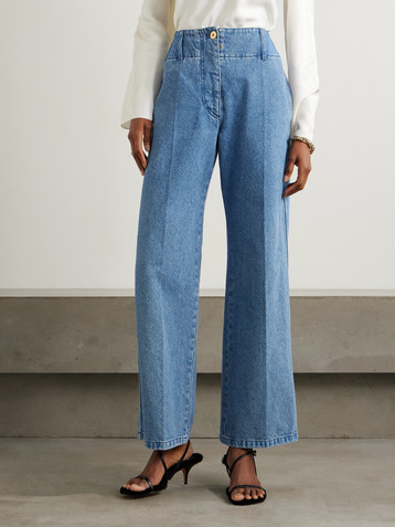 Patou High-rise wide-leg jeans