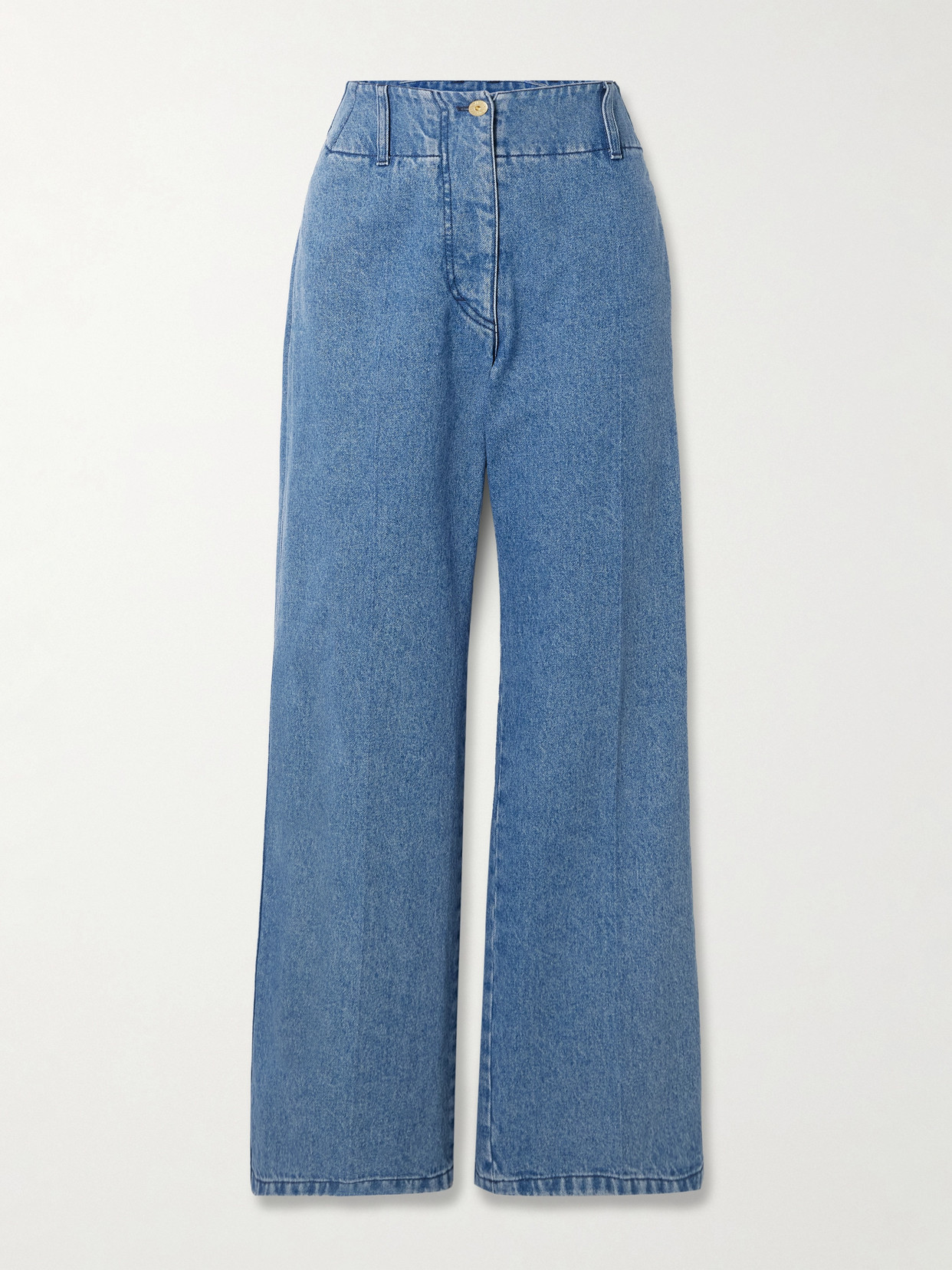 Patou High-rise Wide-leg Jeans In Blue