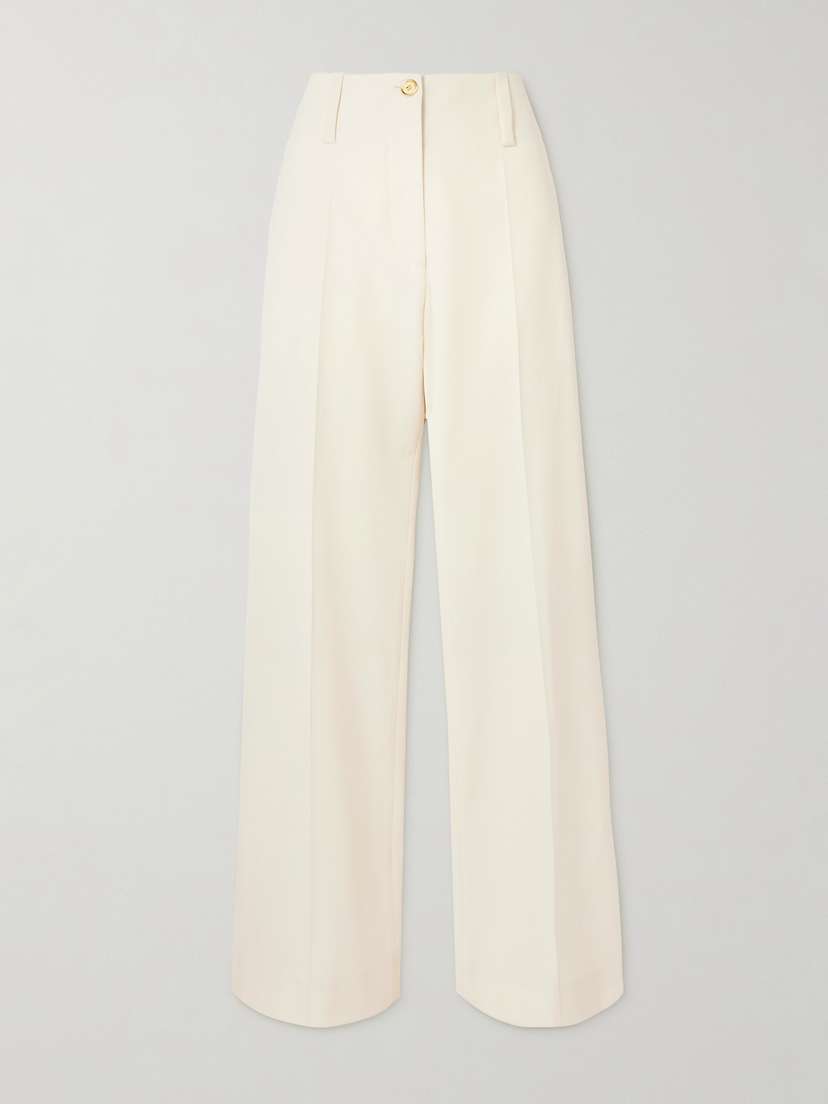 Patou Stretch Wool-twill Tapered Pants