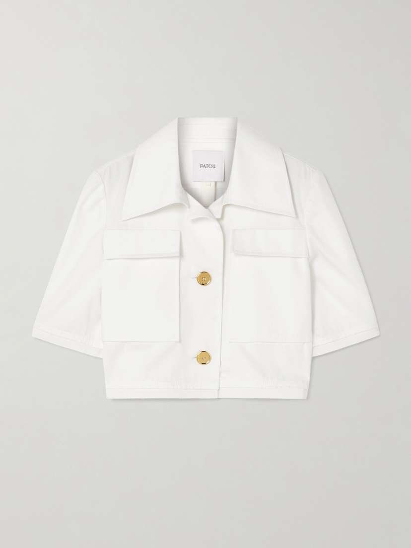 Patou Cropped Cotton-twill Jacket