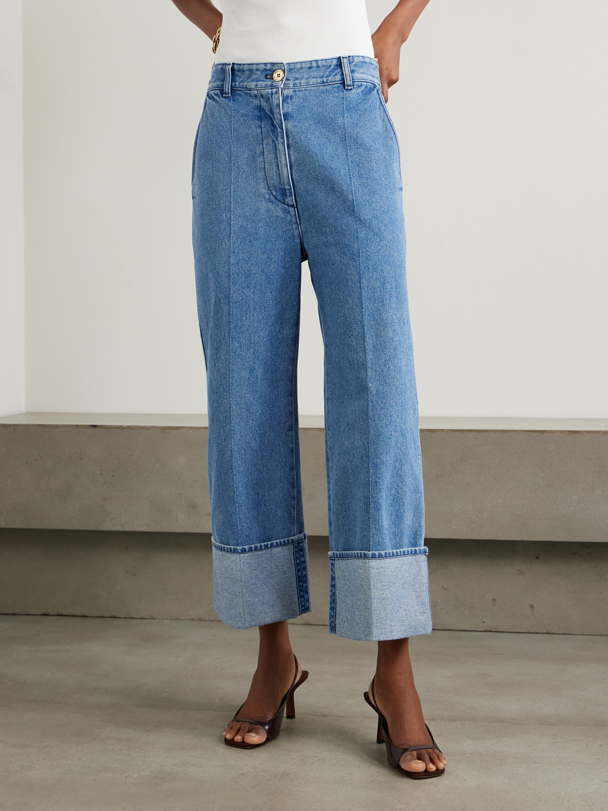 Patou Iconic Straight-leg Jeans In Blue