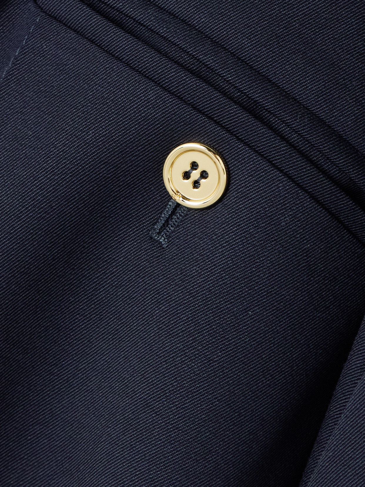 Patou Wool-blend Twill Straight-leg Shorts In Blue