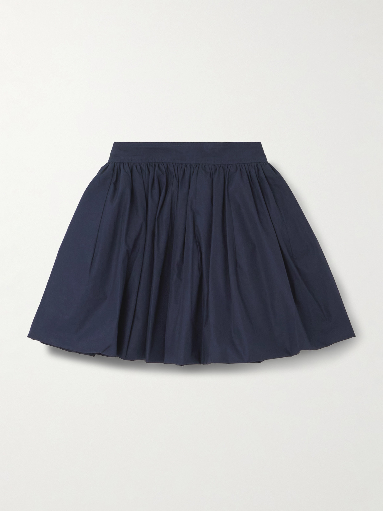 Patou Cotton-poplin Mini Skirt In Blue