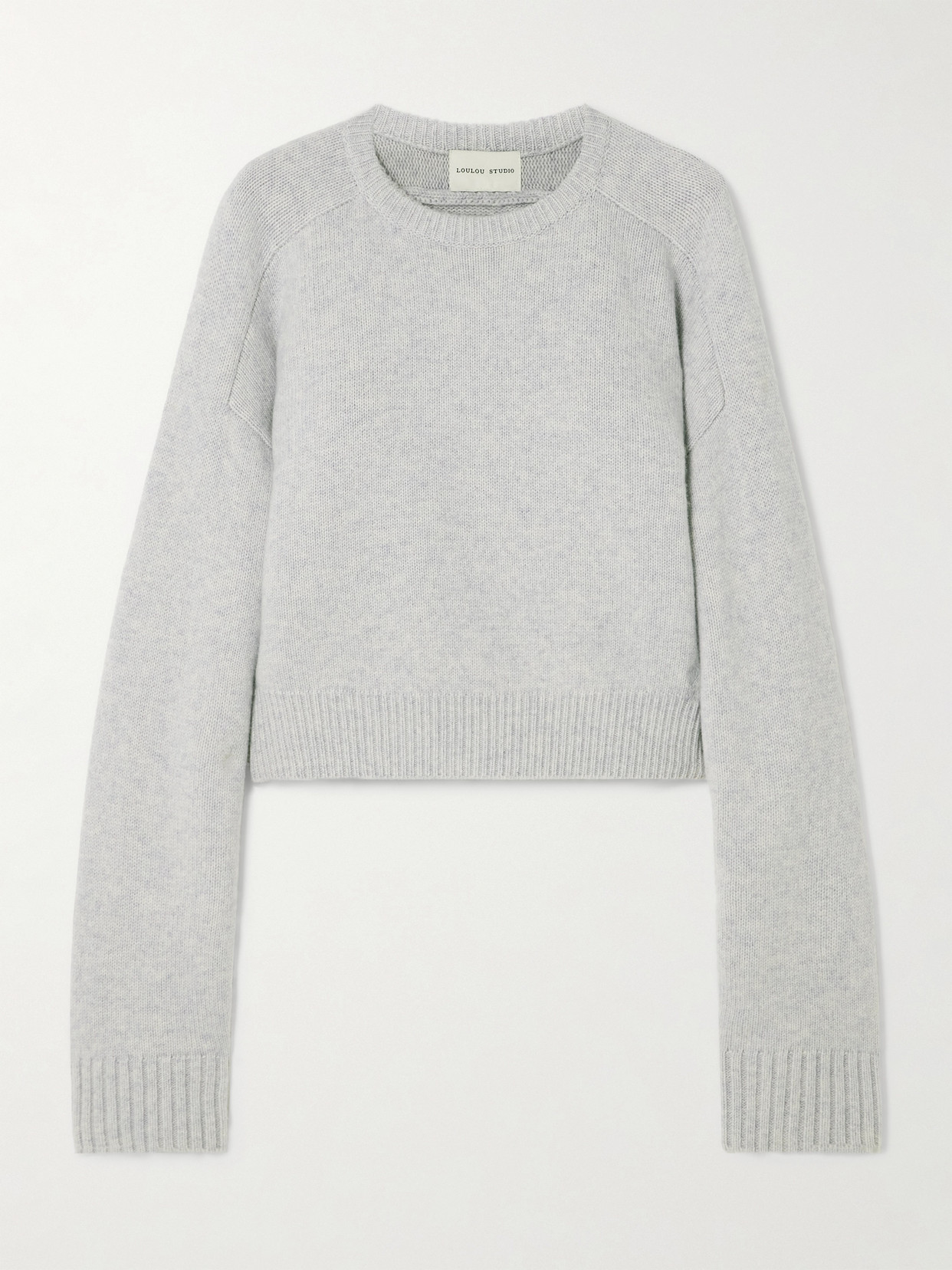 Loulou De Saison Bruzzi Wool And Cashmere-blend Sweater In Gray