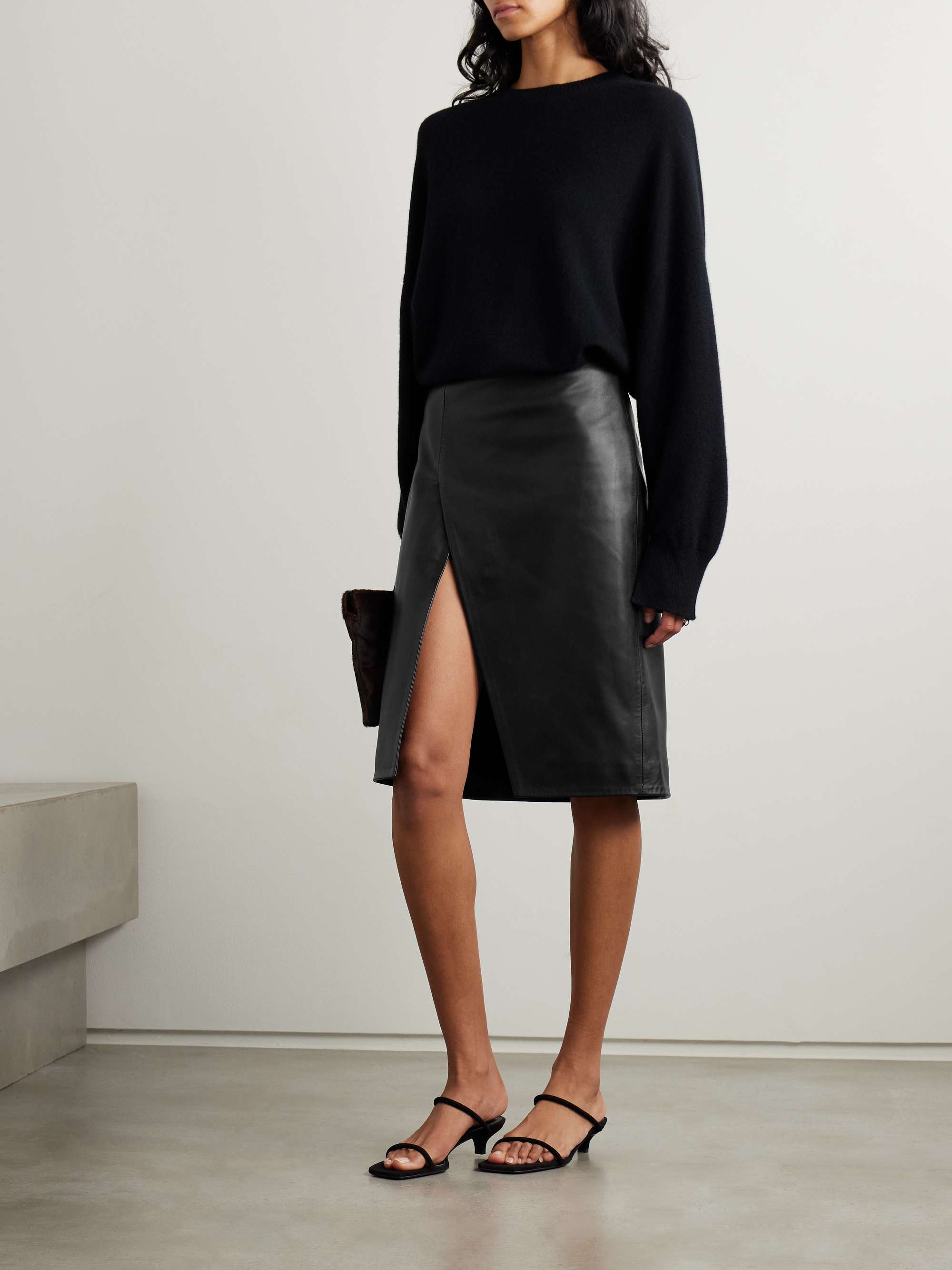Womens leather skirt vans clearance