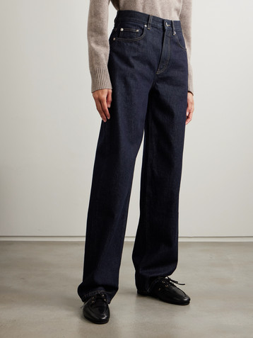 LOULOU DE SAISON Samur high-rise straight-leg organic jeans