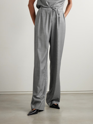 LOULOU DE SAISON Cove wool-twill straight-leg pants