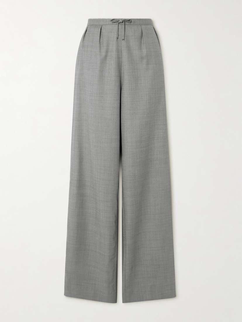 Loulou de Saison Cove Wool-twill Straight-leg Pants