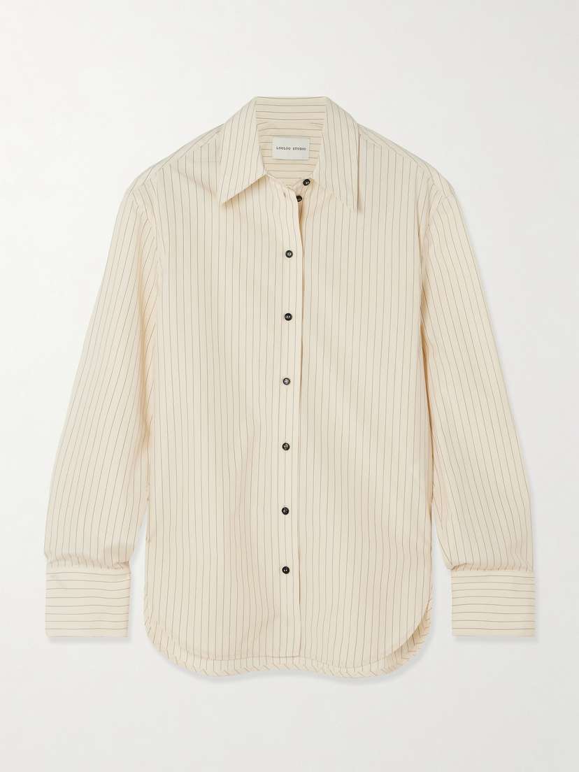 Loulou de Saison Alim Pinstriped Cotton-poplin Shirt