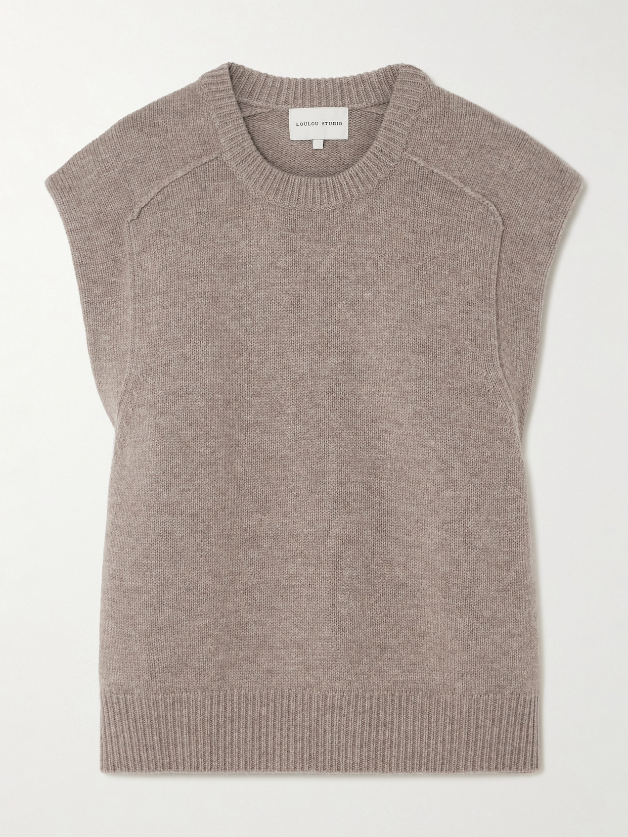 Loulou De Saison Mari Merino Wool And Cashmere-blend Vest In Neutrals