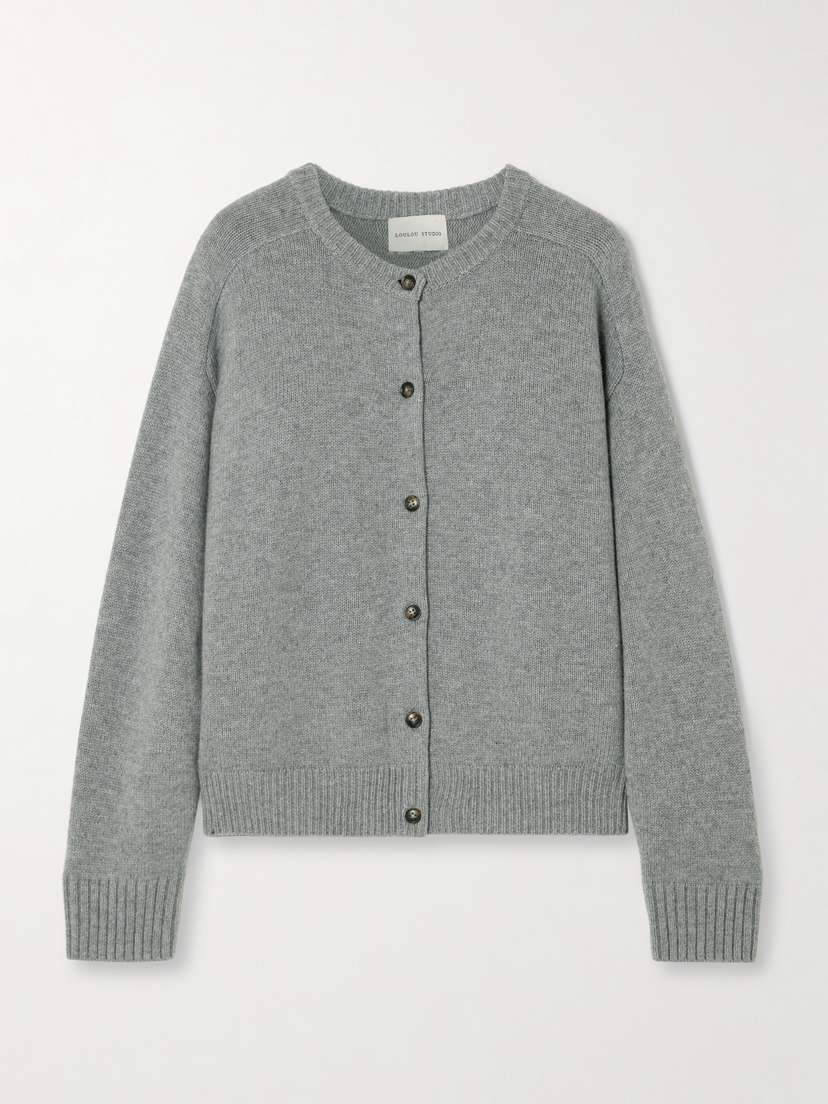Loulou de Saison Aidar Merino Wool And Cashmere-blend Cardigan