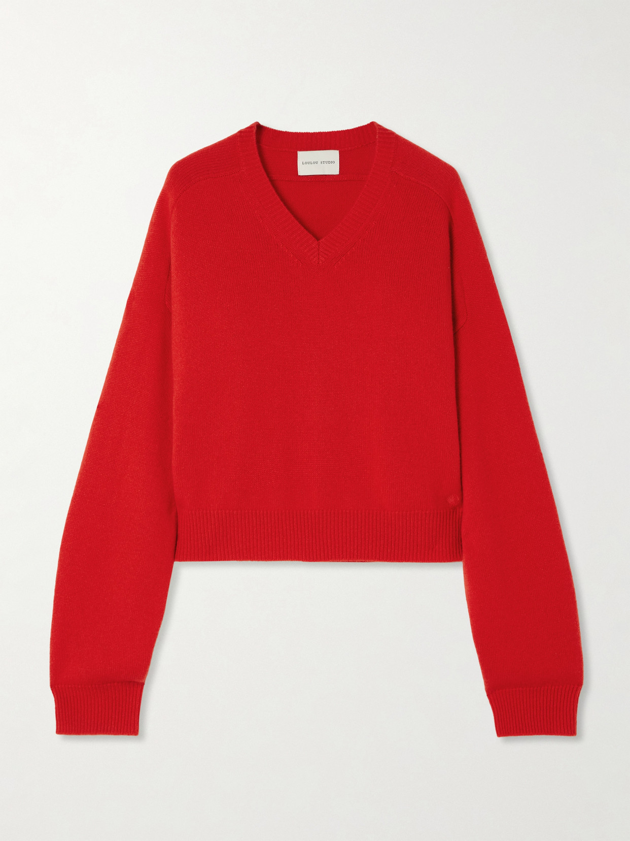Loulou De Saison Anzor Cashmere Sweater In Red