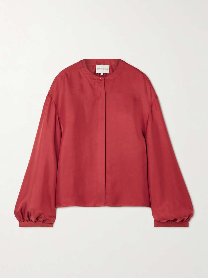 Loulou de Saison Lea Silk Blouse