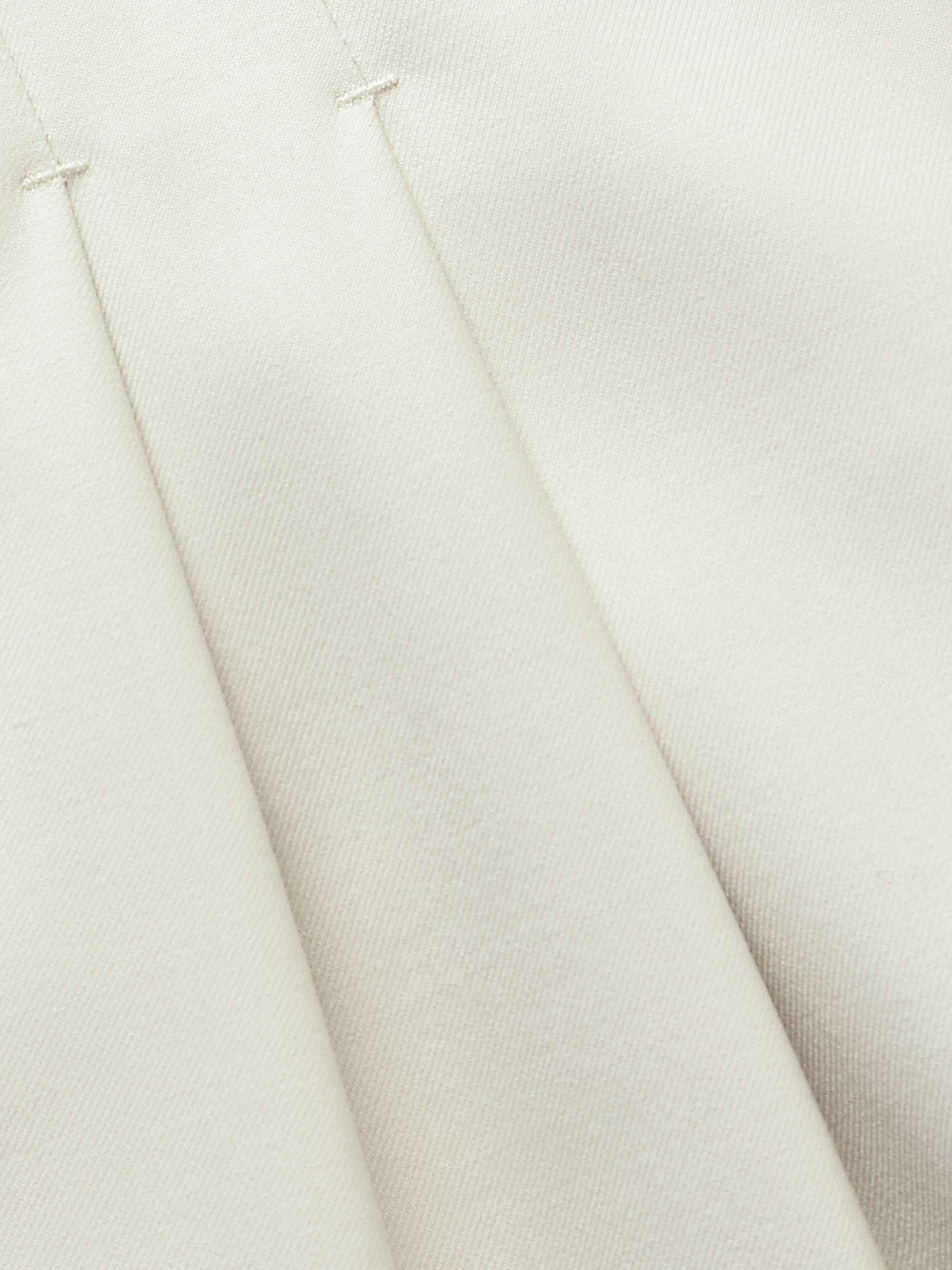 LOULOU DE SAISON Sbiru pleated wool straight-leg pants