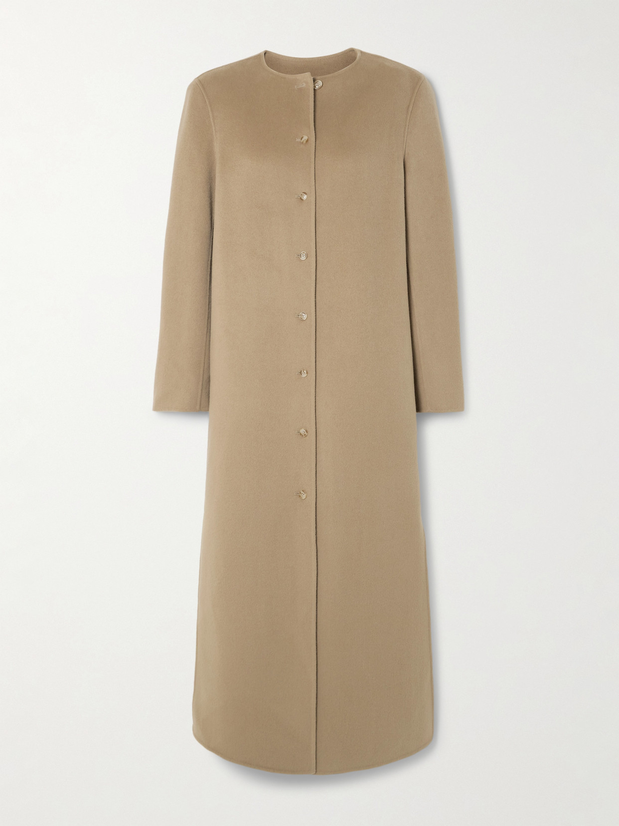 Loulou De Saison Martil Wool And Cashmere-blend Coat In Brown
