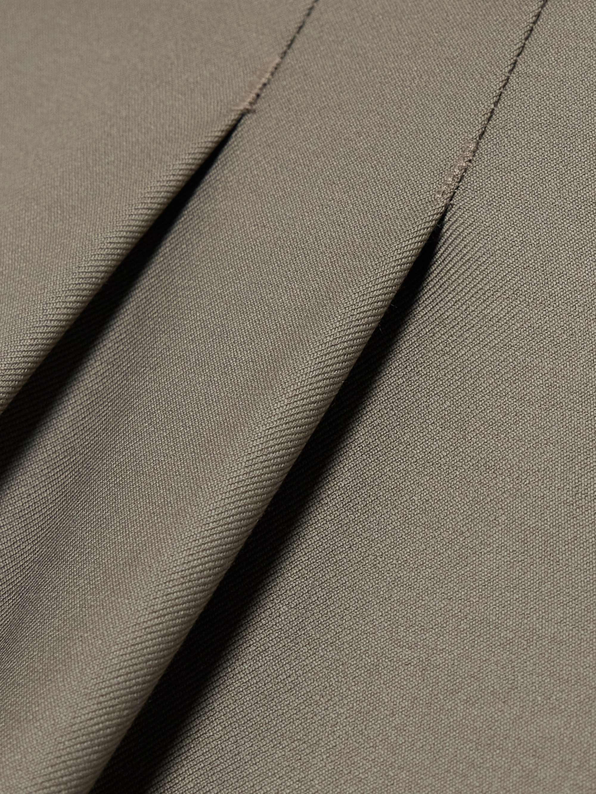 LOULOU DE SAISON Sbiru pleated wool straight-leg pants