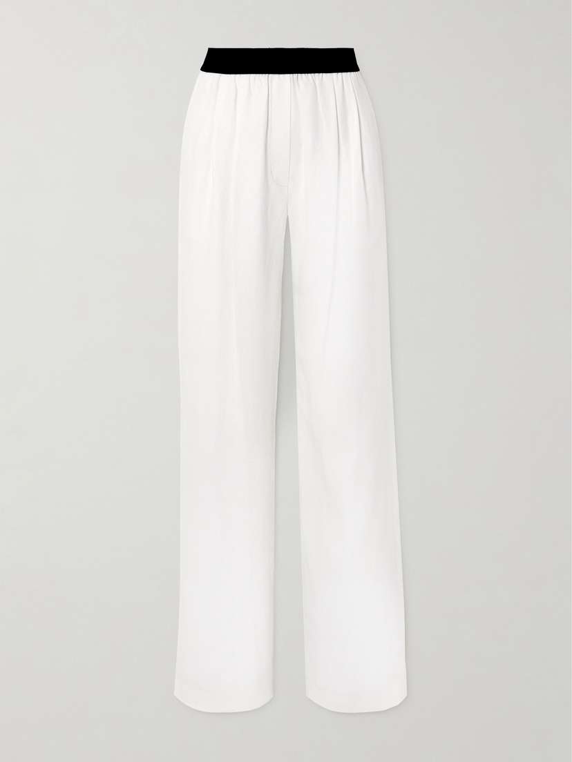 Loulou de Saison Takaroa Pleated Twill Straight-leg Pants
