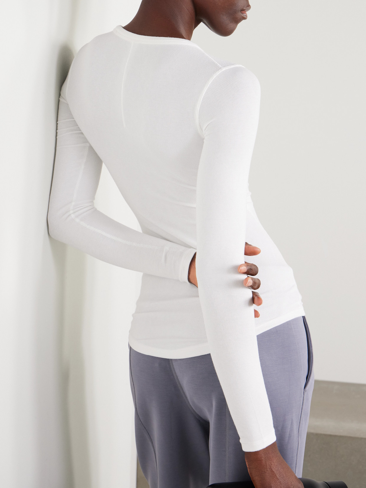 Lululemon Hold Tight Ribbed Stretch-modal T-shirt