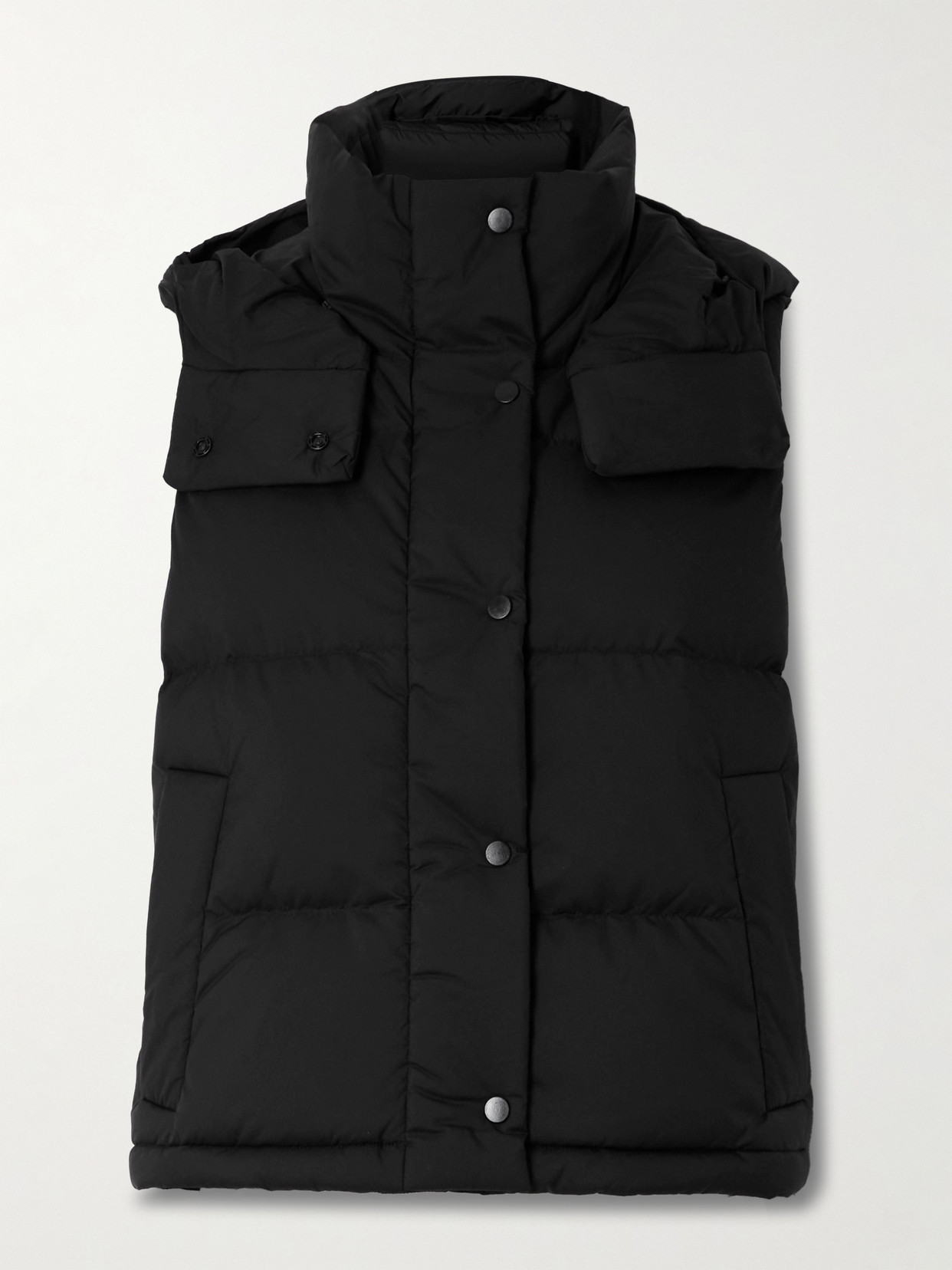 Lululemon Wunder Puff Quilted Softmatte™ Hooded Down Waistcoat In Black