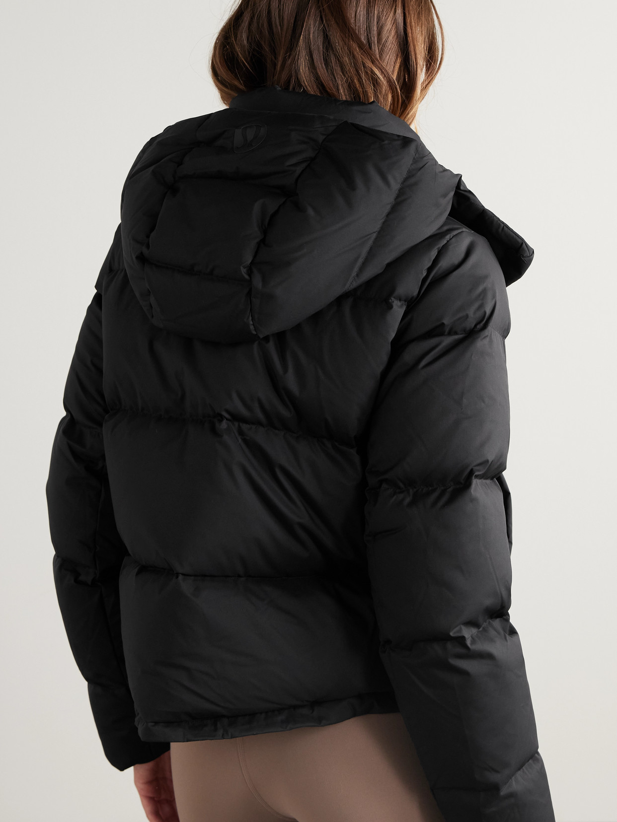 Lululemon Wunder Puff Cropped Jacket In Black