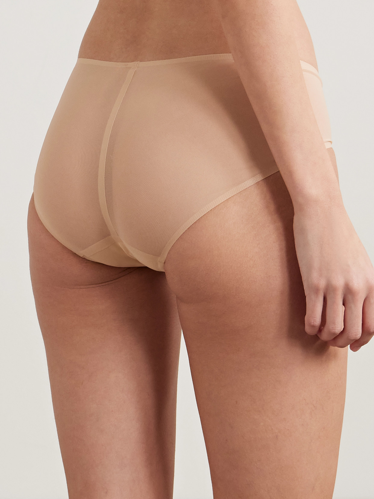 Commando Stretch-mesh Briefs In Neutrals
