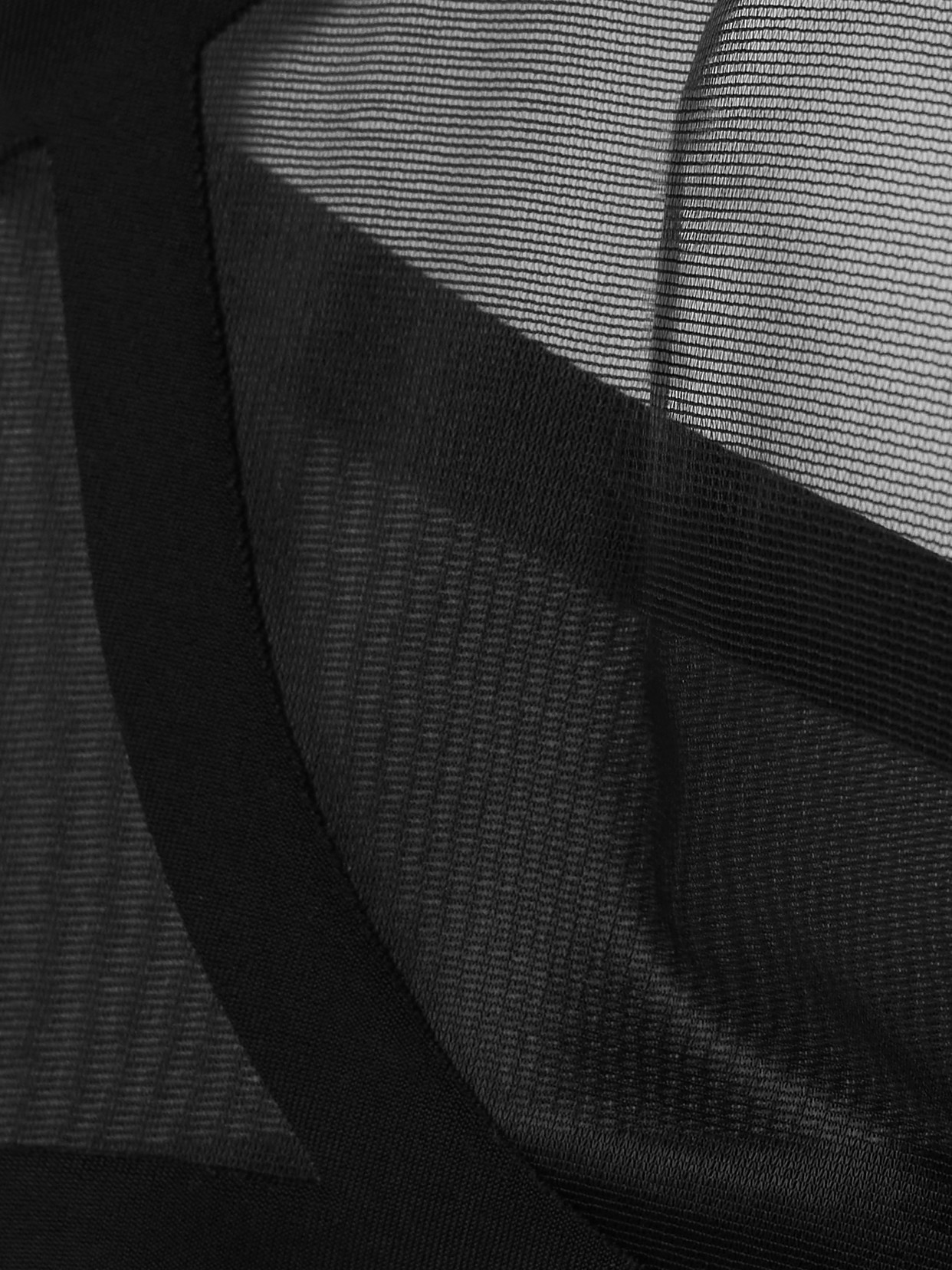 Commando Stretch-mesh Soft-cup Bra In Black