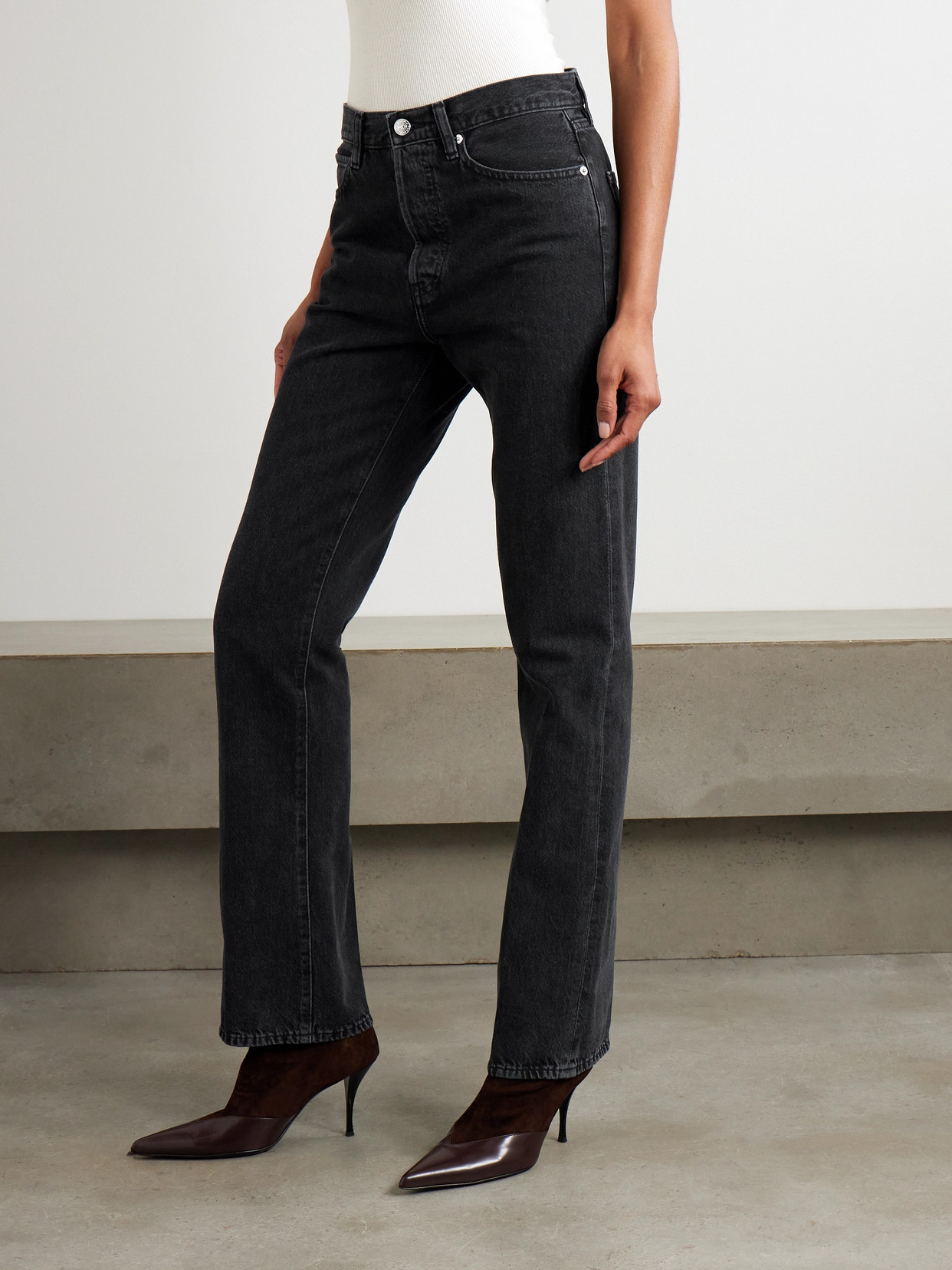 The Vertical High-Rise Straight Jeans