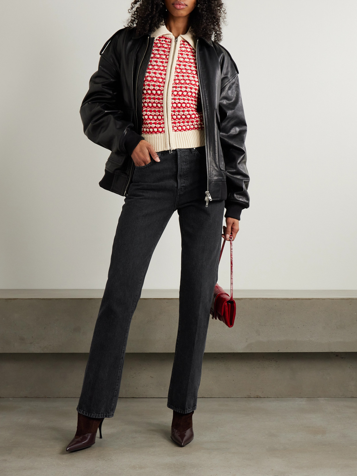 The Vertical High-Rise Straight Jeans