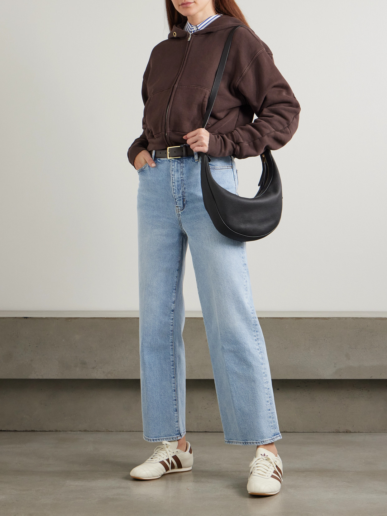 Frame The Wide High-rise Wide-leg Jeans In Blue
