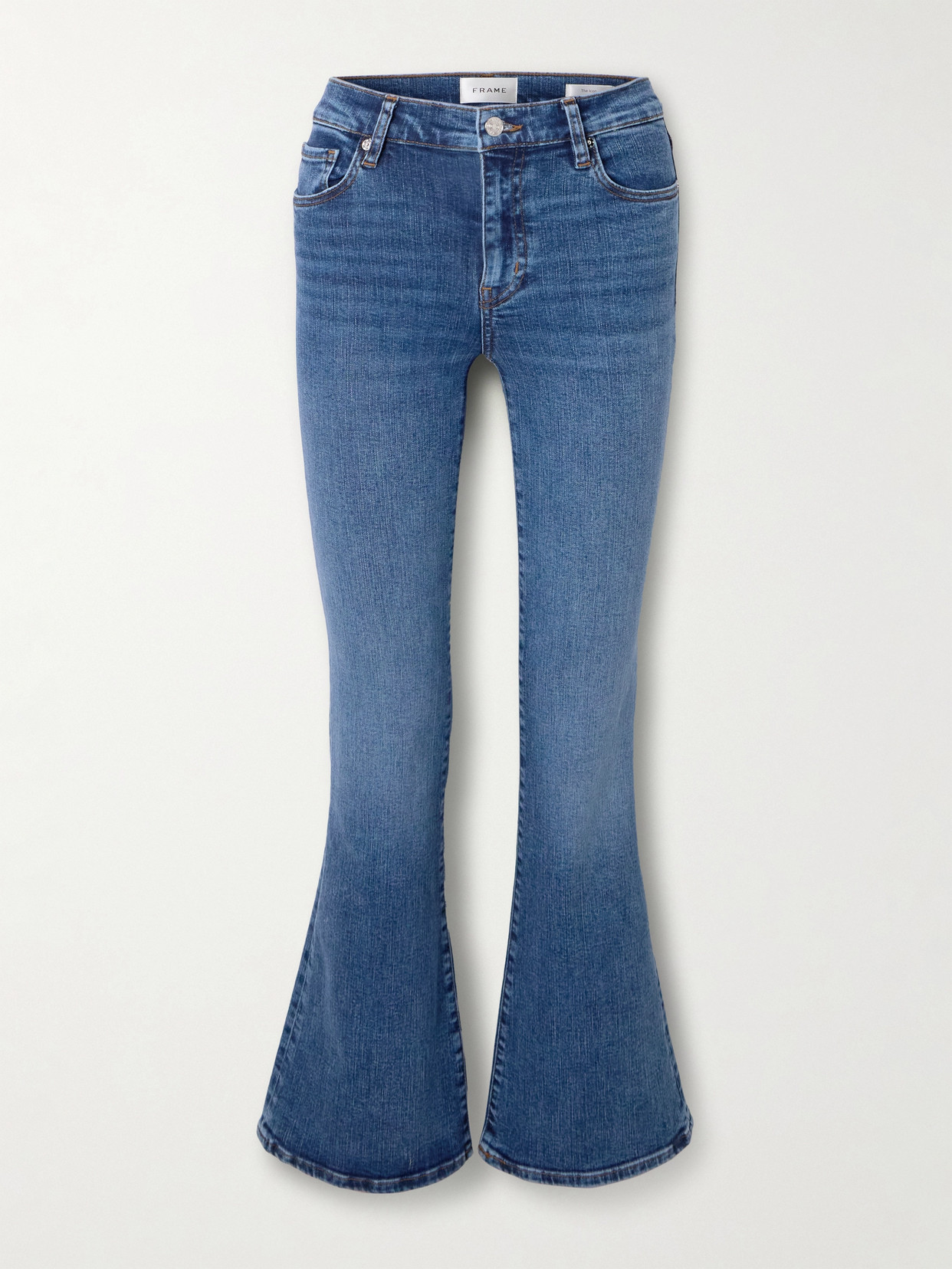 Frame The Icon Flared Jeans In Blue