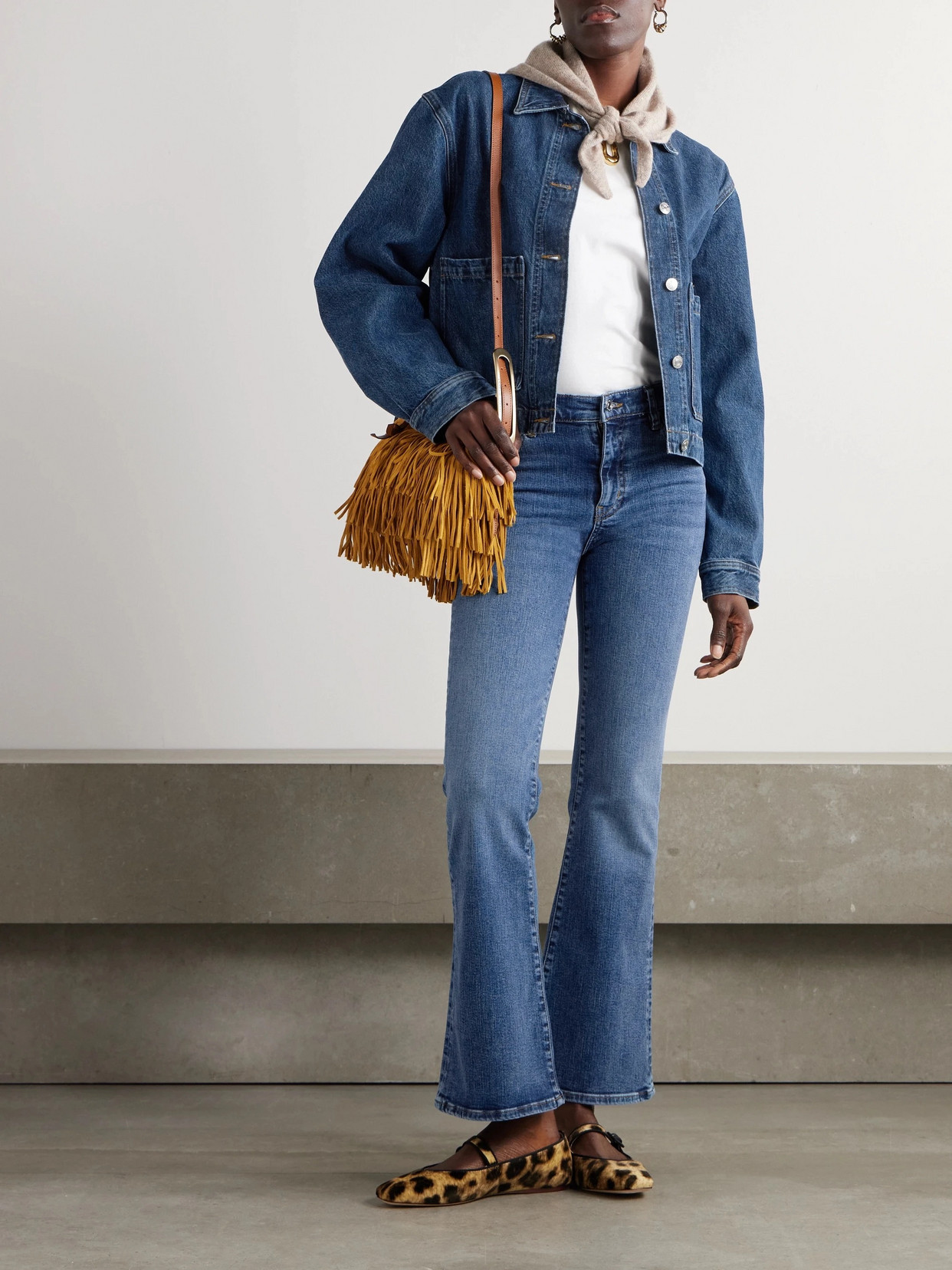 FRAME THE ICON FLARED JEANS