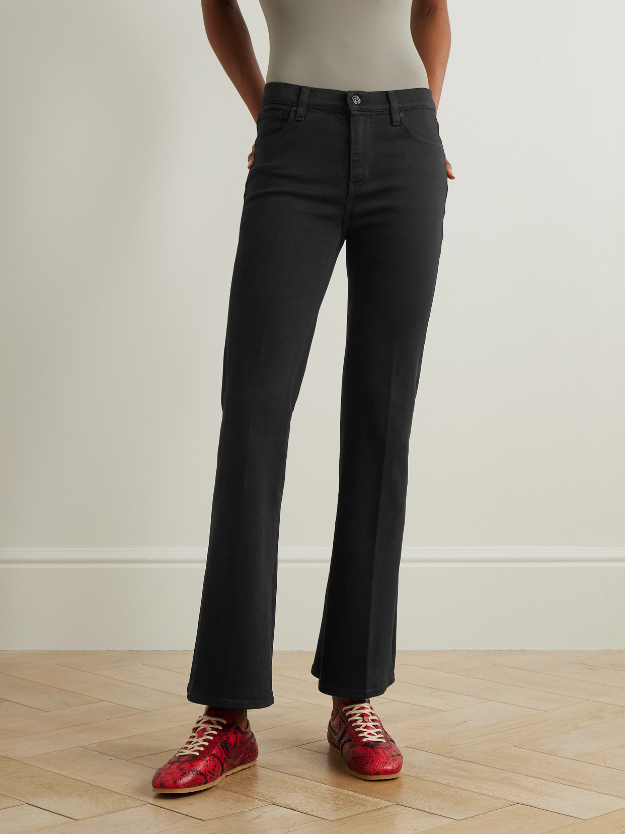 The Icon Low-Rise Bootcut Jeans