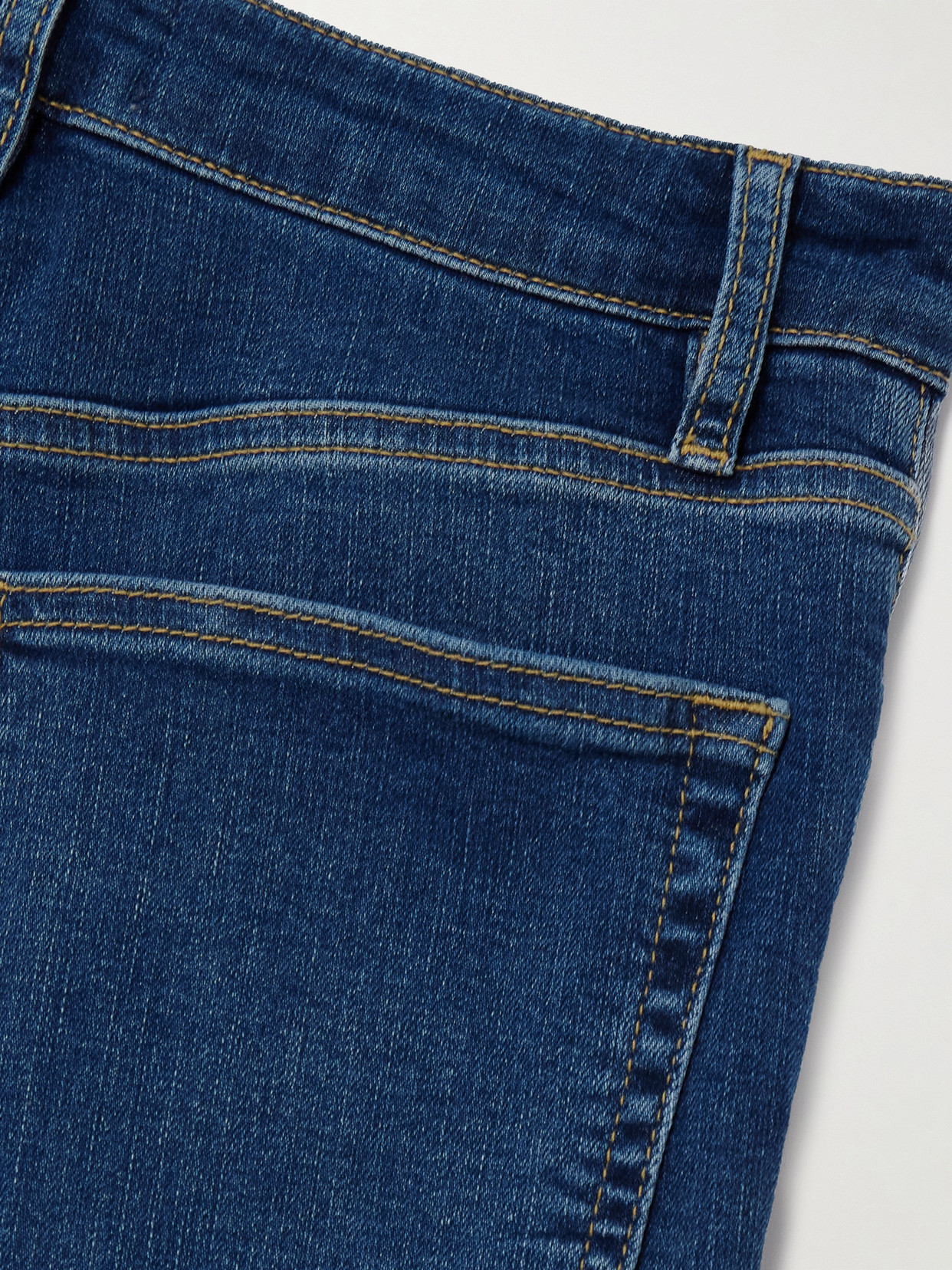 Frame The Pencil Cropped High-rise Slim-leg Jeans In Blue