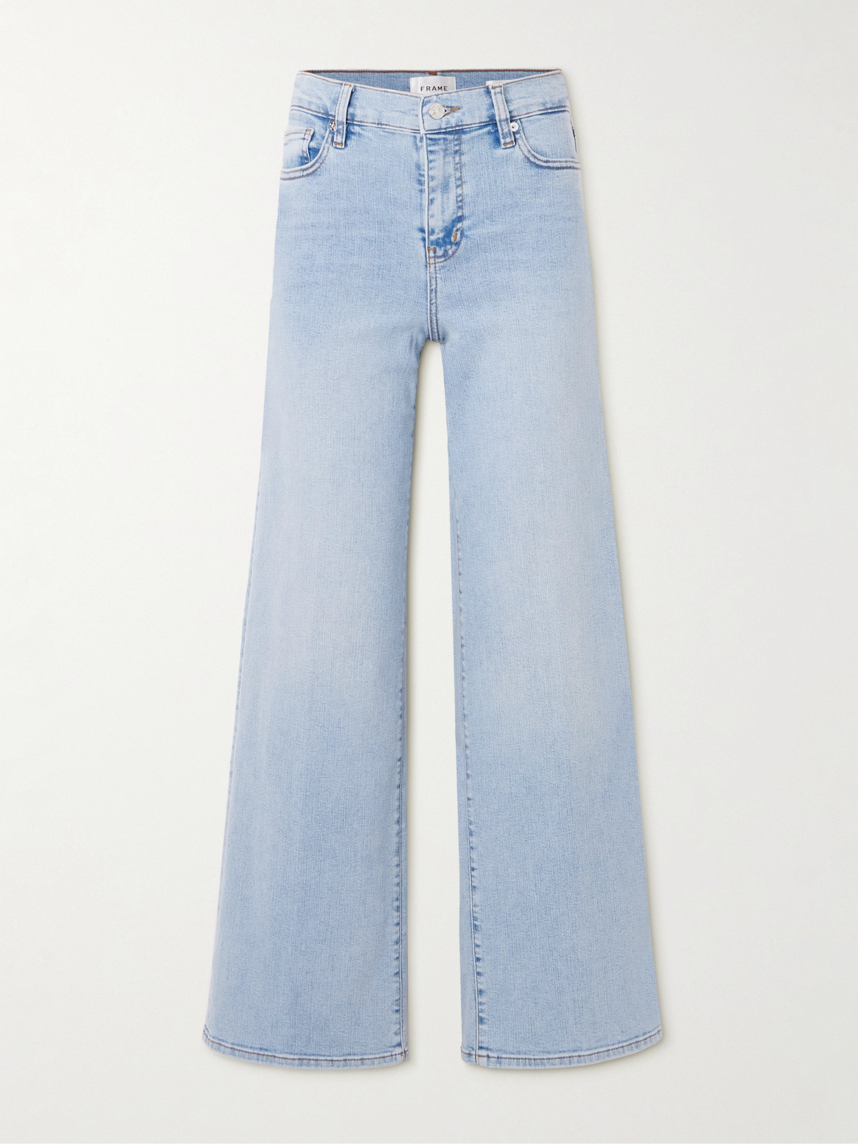 Frame Le Slim Palazzo Pants In Thunderstorm In Blue
