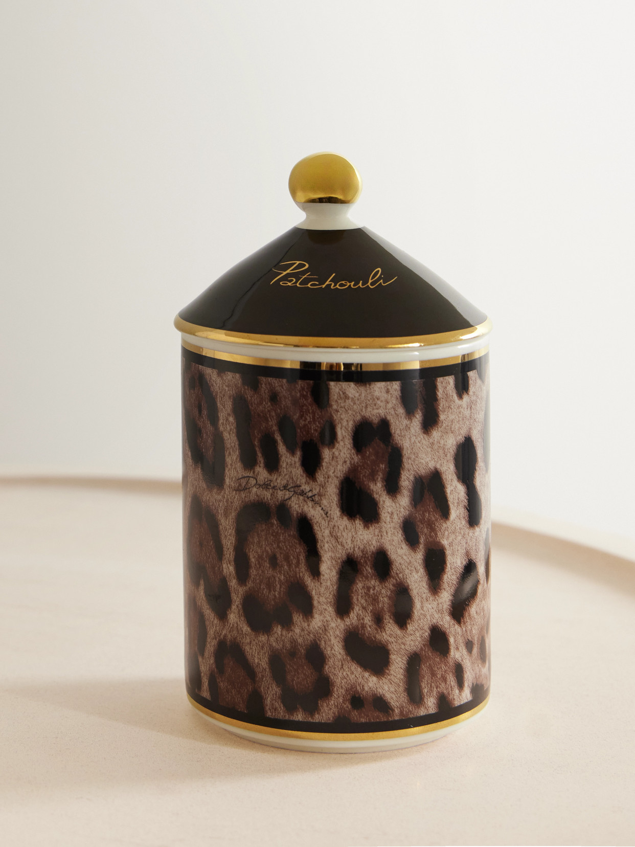 Dolce & Gabbana - Patchouli Scented Candle, 340g - Leopard print