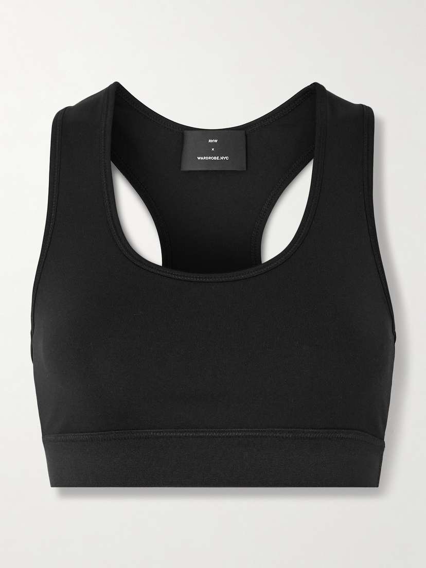 Wardrobe.NYC + Rhw Stretch-jersey Sports Bra