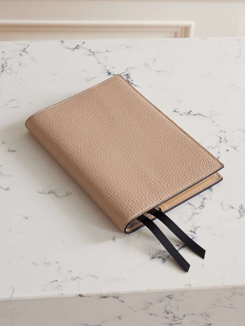 Smythson Evergreen Ludlow Refillable Textured-leather Notebook