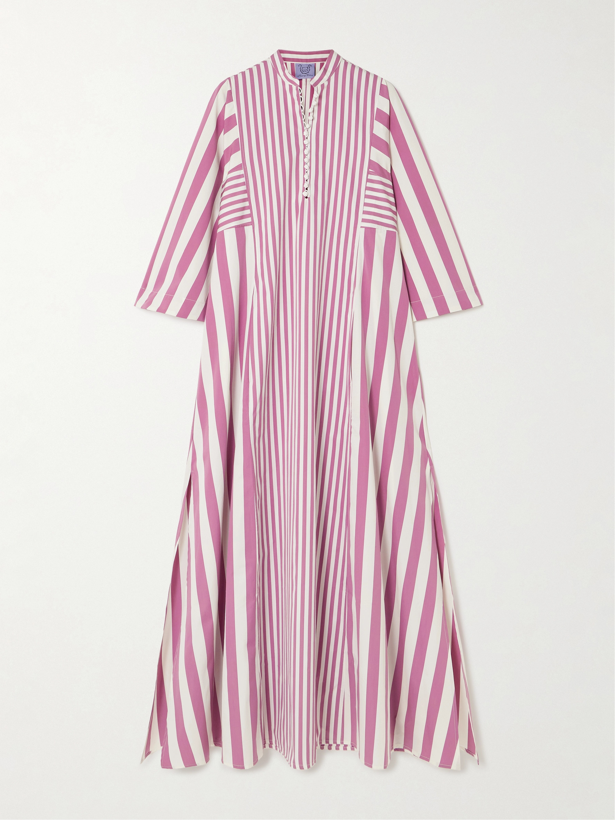 THIERRY COLSON Rachel striped cotton-poplin kaftan thumbnail