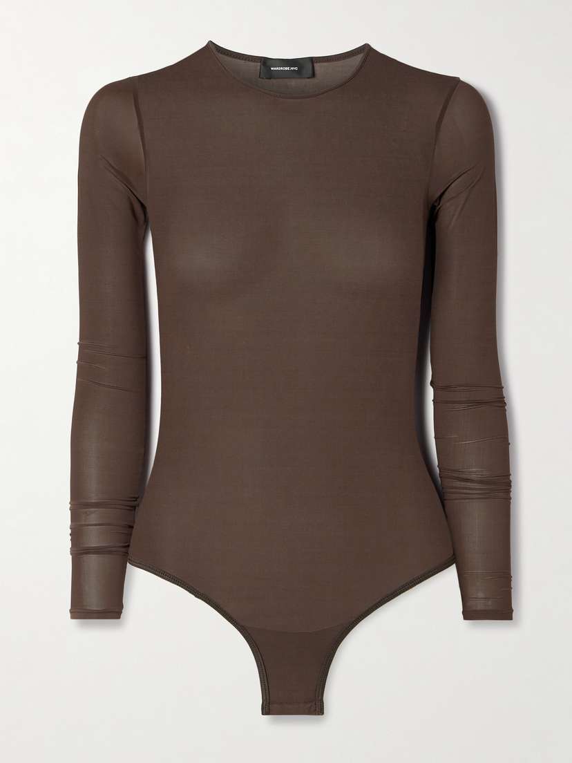 Wardrobe.NYC Stretch-jersey Thong Bodysuit