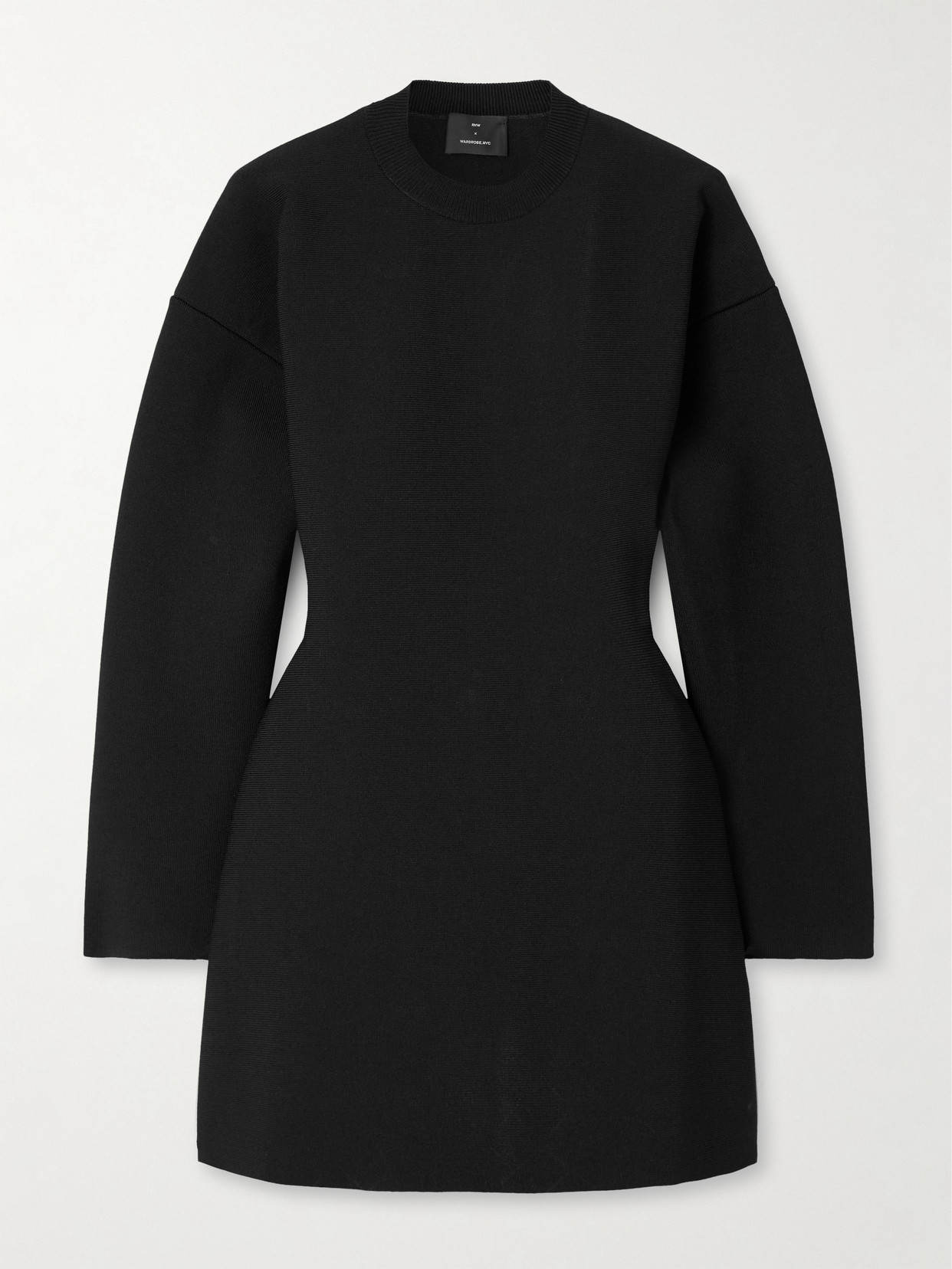 Wardrobe.nyc + Rhw Ponte Mini Dress In Black