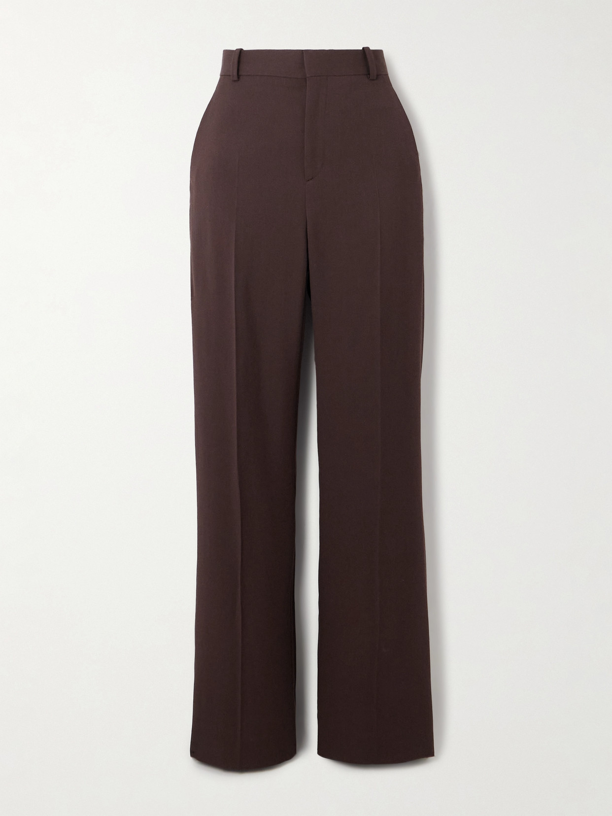 Wardrobe.nyc Wool Straight-leg Pants In Brown
