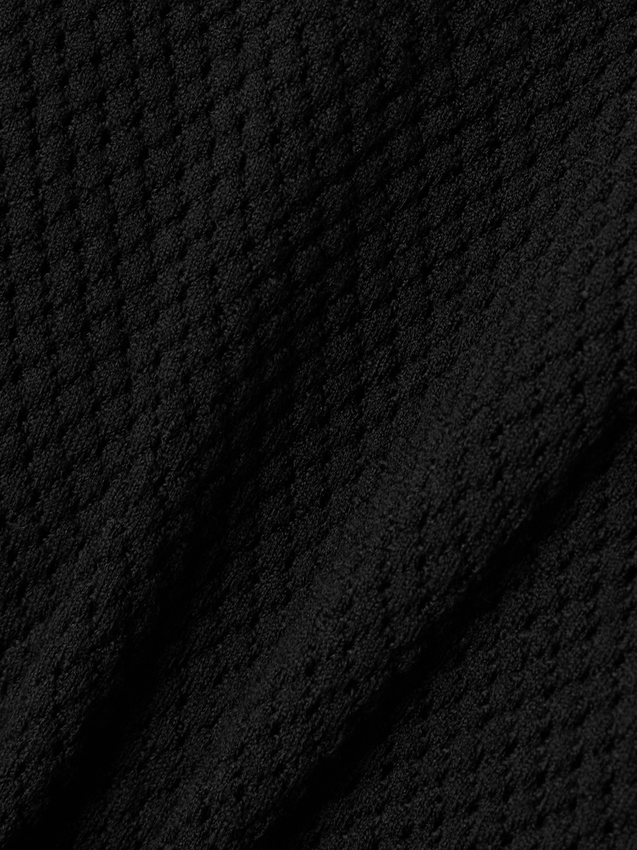 WARDROBE.NYC + RHW WEB WOOL-BLEND FISHNET BODYSUIT