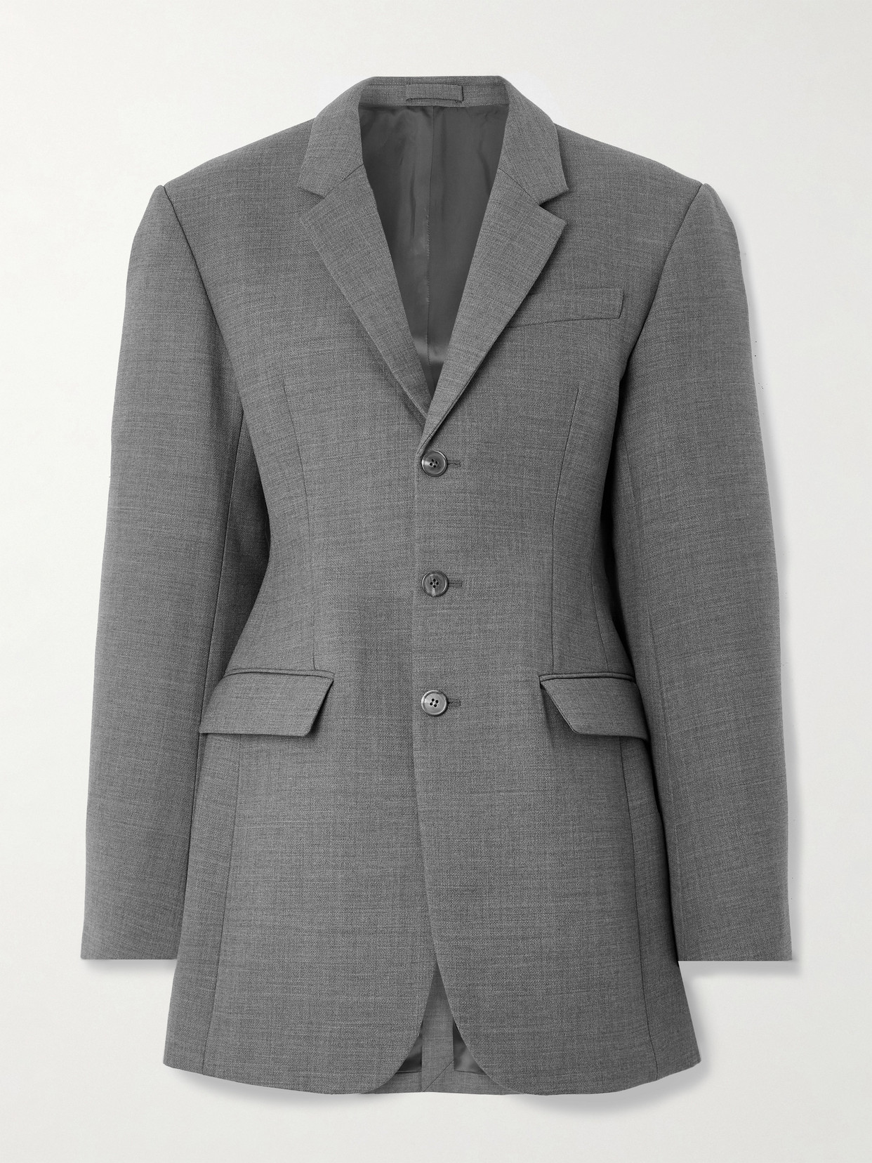 Wardrobe.nyc Longline Blazer In Gray